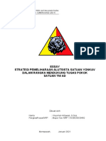 Essay Strategi Pemeliharaan Alutsista Satuan Yonkav Dalam Rangka Mendukung Tugas Pokok Satuan Tni Ad
