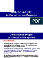 Just in Time in Construction Projects