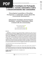  Aquisição fonológica do PB - revisão sistemática