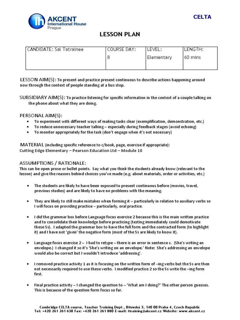Cutting Edge Elementary Coversheet And Ctl Download Free Pdf