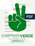 Carta de Compromiso Pintada de Casas Partido Verde
