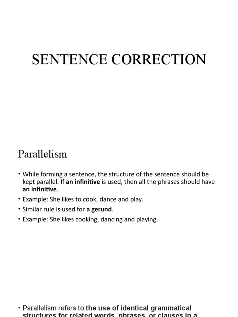 Sentence Correction 2 PDF Grammatical Number Subject (Grammar)