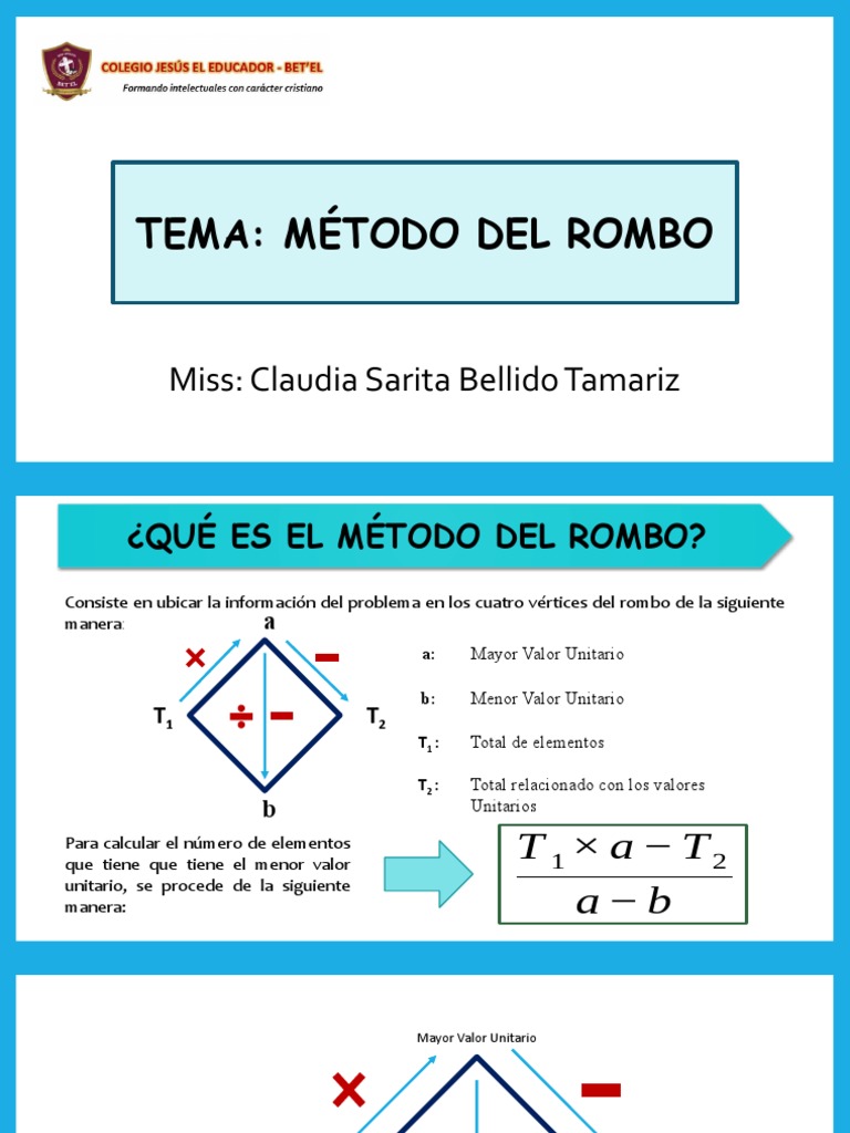 Método del Rombo: Resolución de Problemas | PDF