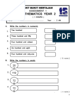 Exam Matematik Year 2 2022