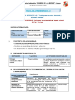 Ficha de Aprendizaje #10 CC - SS