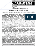 Bulan Muharram Bukan Bulan Sial