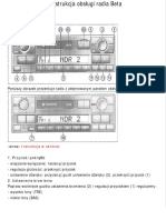 Manual Radio Beta - Polski