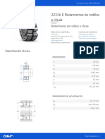 Rodamientos de rodillos a rótula SKF 22316 E