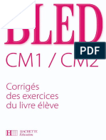 Bled Cm1-Cm2 Corrigés Hachette