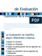 Tipos de Evaluacion