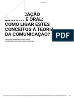 Comunicação escrita e oral