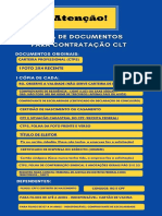 CHECK LIST DOCUMENTAÇÃO ATUAL