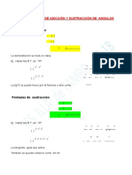 Formulas de Adición y Sustracción de Ángulos