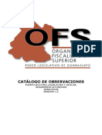 Catalogo de Observaciones