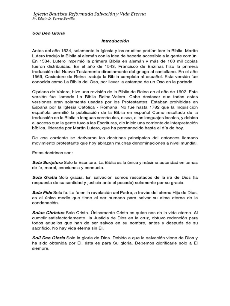 Solo Cristo Pdf Cristo Título Salvación