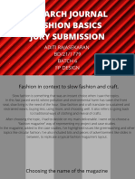 Research Journal - Fashion Basics Jury Submission