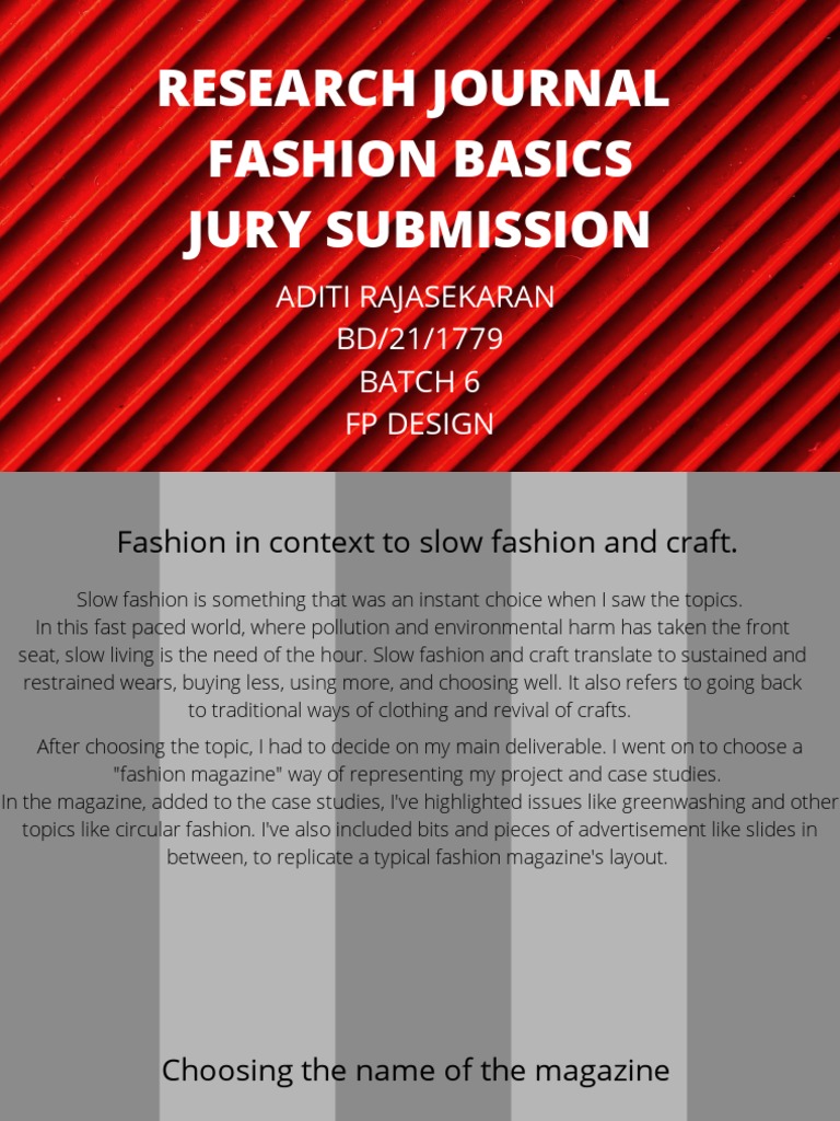 Research Journal Fashion Basics Jury Submission PDF