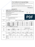 NFPA 13 - Aboveground Piping Test Certificate Zona 1 PDF