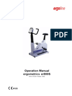 Bicicleta Ergoline Ergometrics-Er-800s Operation Manual