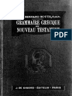 Botte Grammaire Grecque Du Nouveau Testament 1933 PDF
