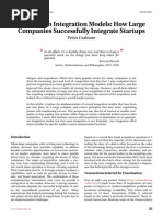 Acquisition Integration Models - How Large Companies Successfully Integrate Startups