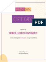 Certificado - Marketing Digital