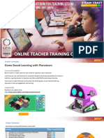 STEAM Craft Edu - Game Based Learning With Planeteers Course Overview (Final)