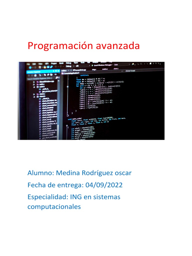 Tarea 2 - Programacion Avanzada | PDF | Informática