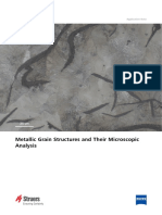 Metallic Grain Structures Microscopic Analysis