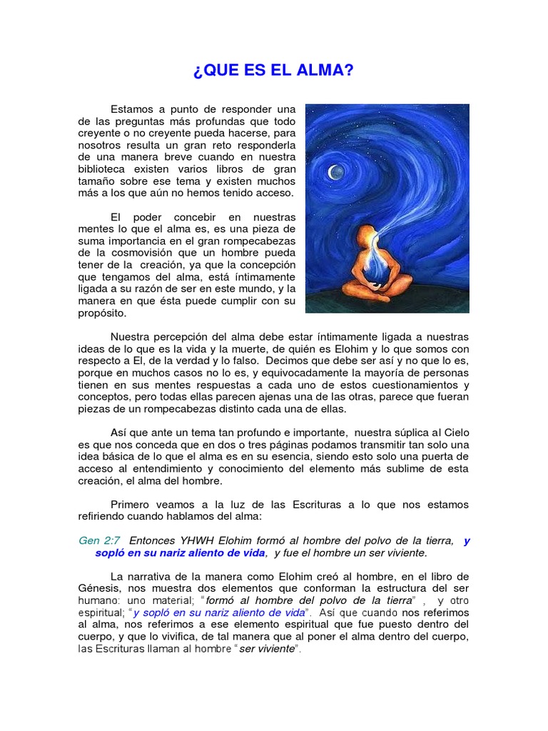 La Esencia del Alma según las Escrituras | PDF | Alma | Jesús