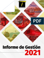 Informe de Gestión 2021 de TRANSMILENIO