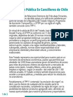 Declaración Pública ExCancilleres de Chile