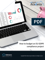 How To Budget An EU GDPR Compliance Project EN