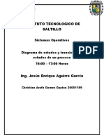 Diagrama de Estados y Transición de Estados de Un Proceso