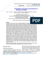 Didactic Potential of Using Mobile Technologies in The Development of Mathematical Thinking