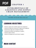 Chapter 1 - Fundamentals of Logistics and Supply Chain Management