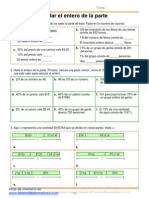 Matemáticas - Fracciones y Porcentajes de Una Cantidad