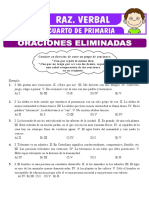 Oraciones Eliminadas para Cuarto de Primaria