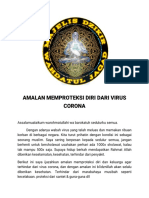 Amalan Proteksi Virus Corona