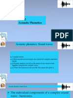 Acoustic Properties of Sounds