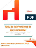 Pauta de Intervenciones de Apoyo Emocional para Coaches y Psicólog@s Helpers (9781)