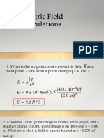 Electric Field Calculations