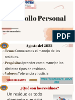 Conozcamos El Manejo de Los Residuos. - DESAROLLO PERSONAL - 1ERO DE SEC