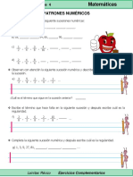 5to Grado - Matemáticas - Patrones Numéricos