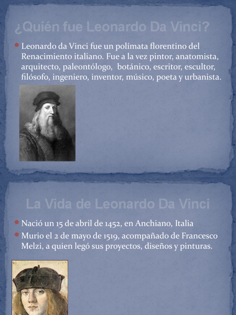 Quién Fue Leonardo Da Vinci PDF