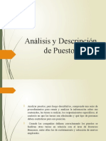 Analisis y Descripcion de Puestos