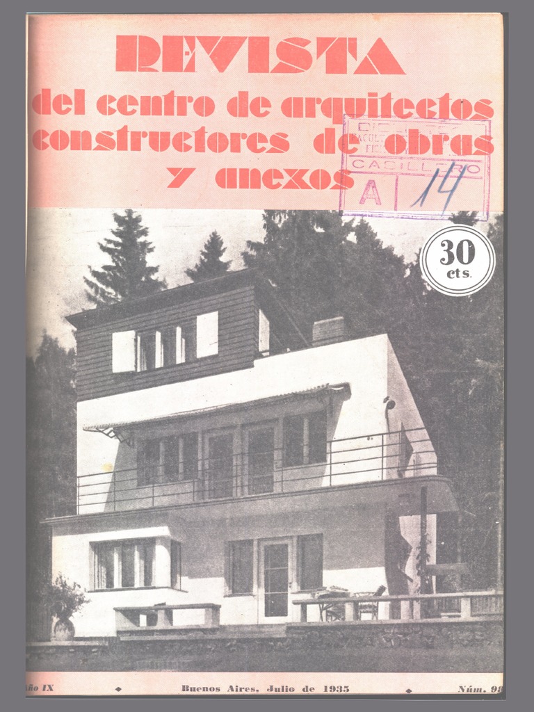 Revista Del Centro de Arquitectos, Constructores de Obras y Anexos ...