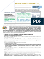 EVALUACION DIAGNOSTICA CIENCIA y TEC. 3° - 4°