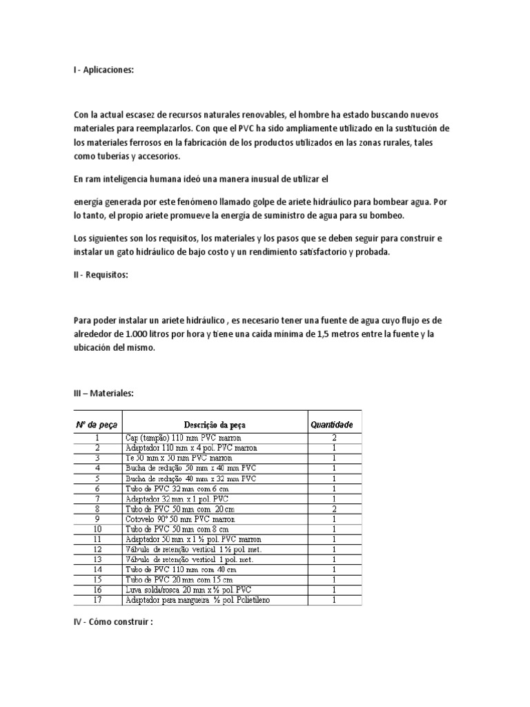 PVC Hidraulico PDF Tubería (transporte de fluidos) Hidráulica