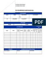 Planilla Inclusion y Exclusion en El Plan de Salud